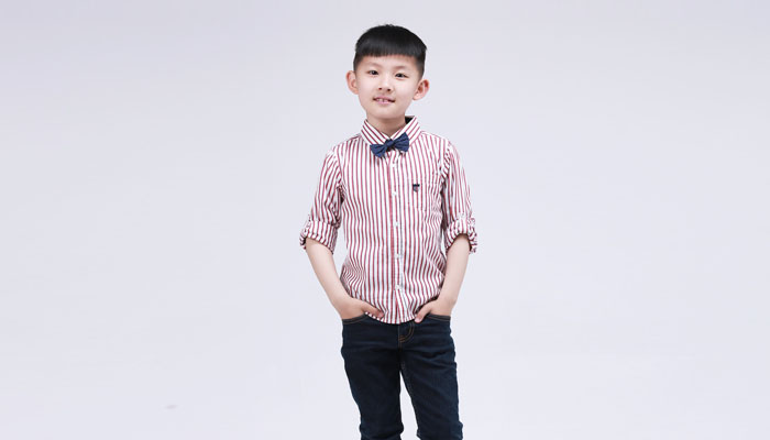 条纹长袖衬衫 条纹长袖衬衫